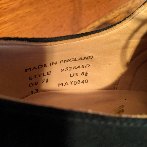 MCNAIRY NAVY DERBY 8.5 VIBRAM SOLE - Picture 2 of 4